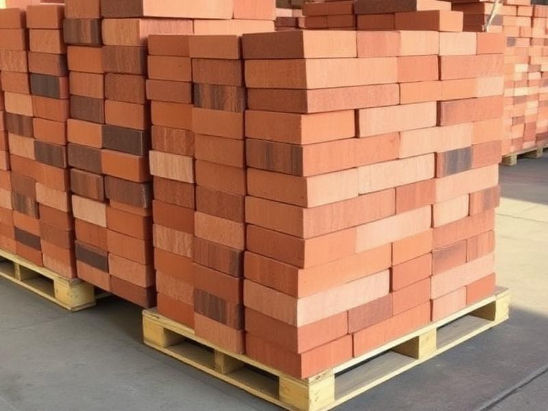 Briques de parement rouge foncé